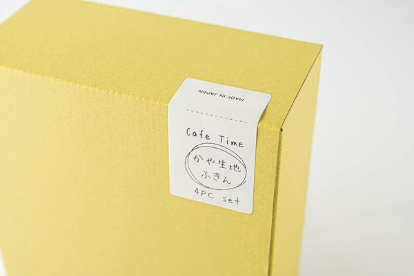 kaya Dough奈良廚房蚊帳抹布 咖啡時光套裝(四件入)