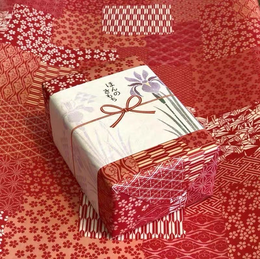 和風包裝紙(千紙鶴紅)