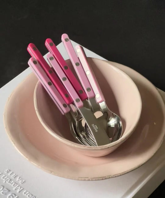 SABRE Paris Bistrot復古酒館系列 莓果紅亮面餐具