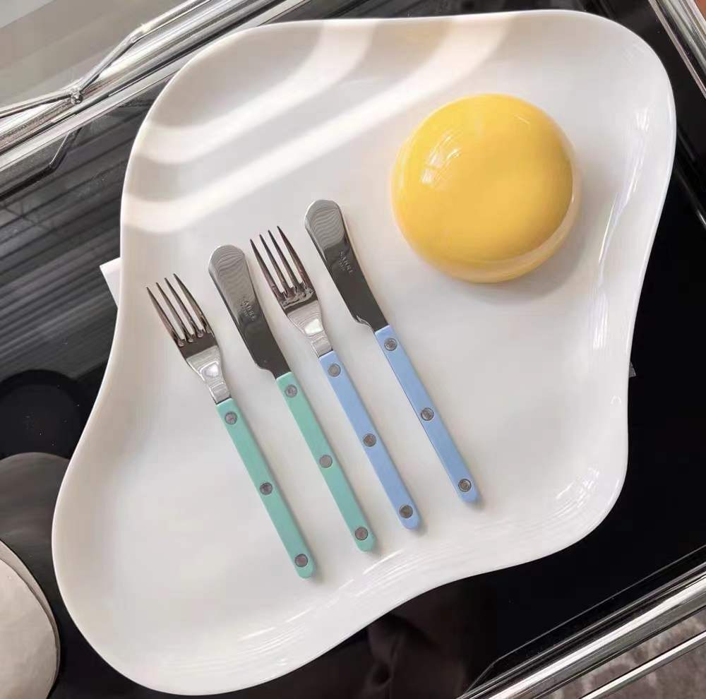 SABRE Paris | Bistrot復古酒館系列亮面餐具 天空藍Pastel blue