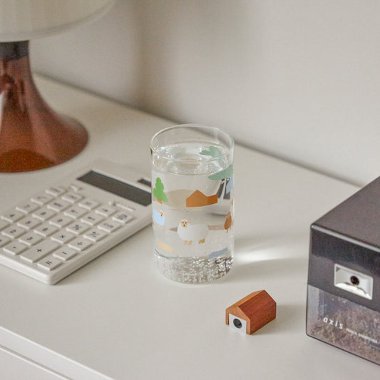 WARMGREY TAIL Sheep farm 綿羊圖案玻璃杯