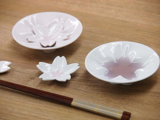 Hiracle 九谷燒 櫻花小碟&豆皿禮盒