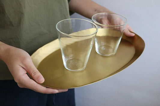 Fog linen work 黃銅橢圓盤 M