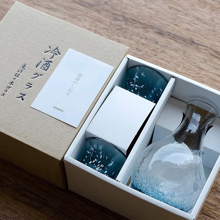 東洋佐佐木 冰見雪冷酒壺清酒杯套裝