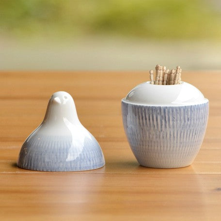 白山陶器 小鳥系列牙籤收納筒 | 波佐見燒