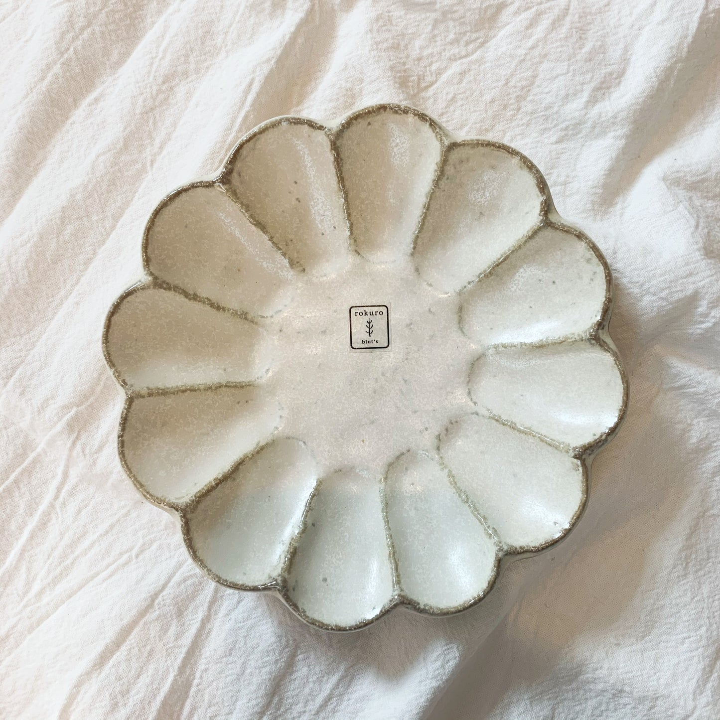 Rokuro Blut's |六魯 小兵製陶所花皿系列4寸餐盤 14cm | 美濃燒