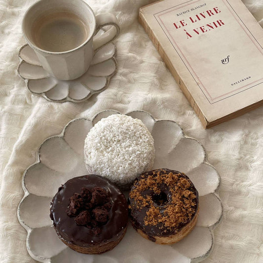 Rokuro Blut's |六魯 小兵製陶所花皿系列6寸餐盤 17cm | 美濃燒