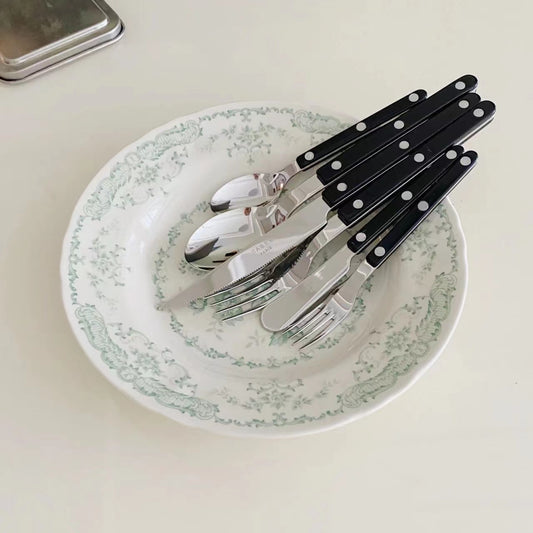 SABRE Paris Bistrot復古酒館系列 黑色亮面餐具