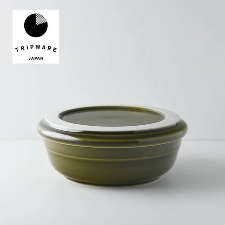 TRIPWARE 美濃燒 碗蓋套裝(綠釉)