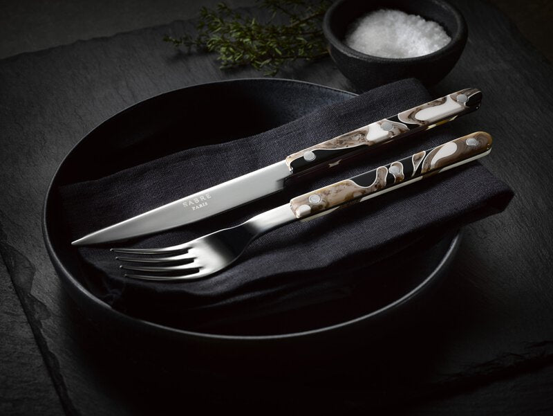 SABRE Paris | Bistrot復古酒館系列亮面餐具 沙丘黑Dune Black