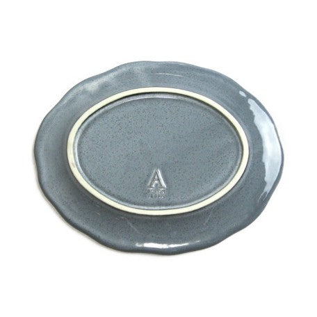 Aito 浮雕花卉餐盤 灰色 | 美濃燒