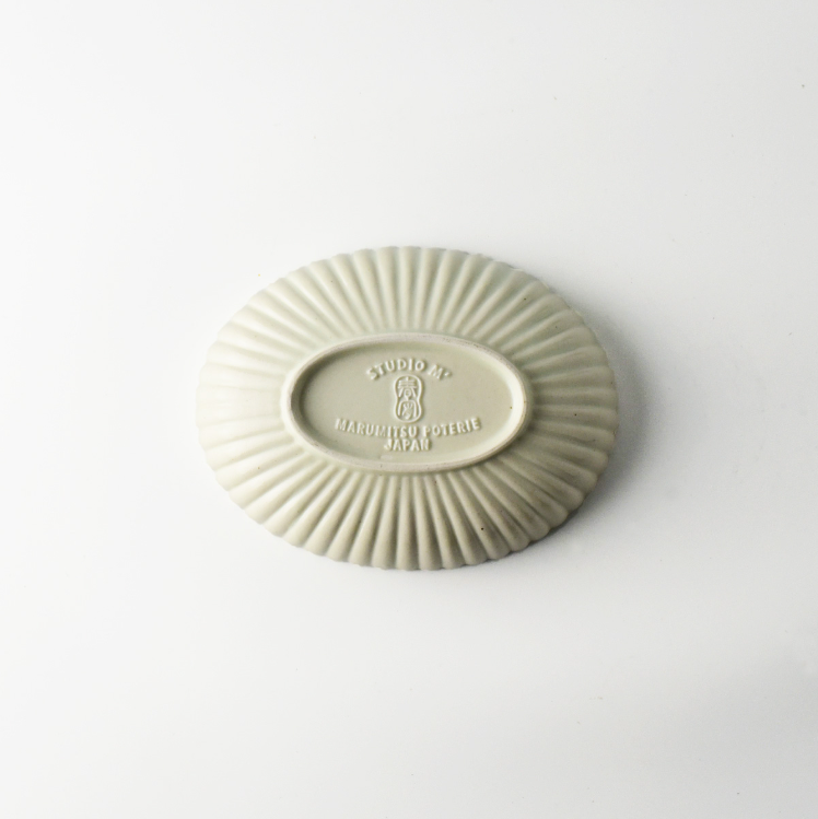 Studio M' Shunshou春宵系列 5.5寸橢圓花皿 青白色