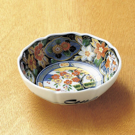 高峰窯 日式傳統花卉 中缽