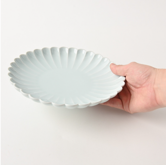 青瓷菊皿 21cm | 波佐見燒