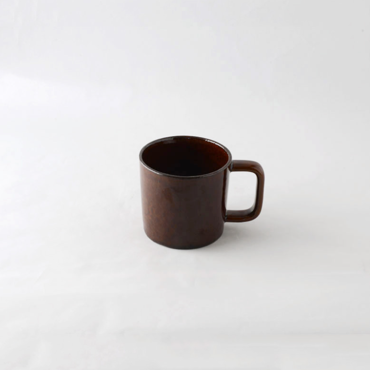 Studio M' 粗陶直角手柄大容量馬克杯 兩色
