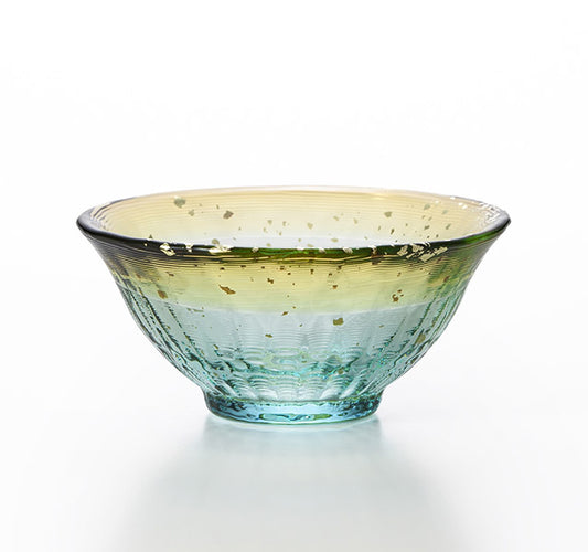 津輕琉璃 爽華金彩系列 清酒杯禮盒-明月