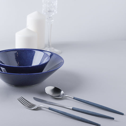 Cutipol GOA系列 藍銀餐具