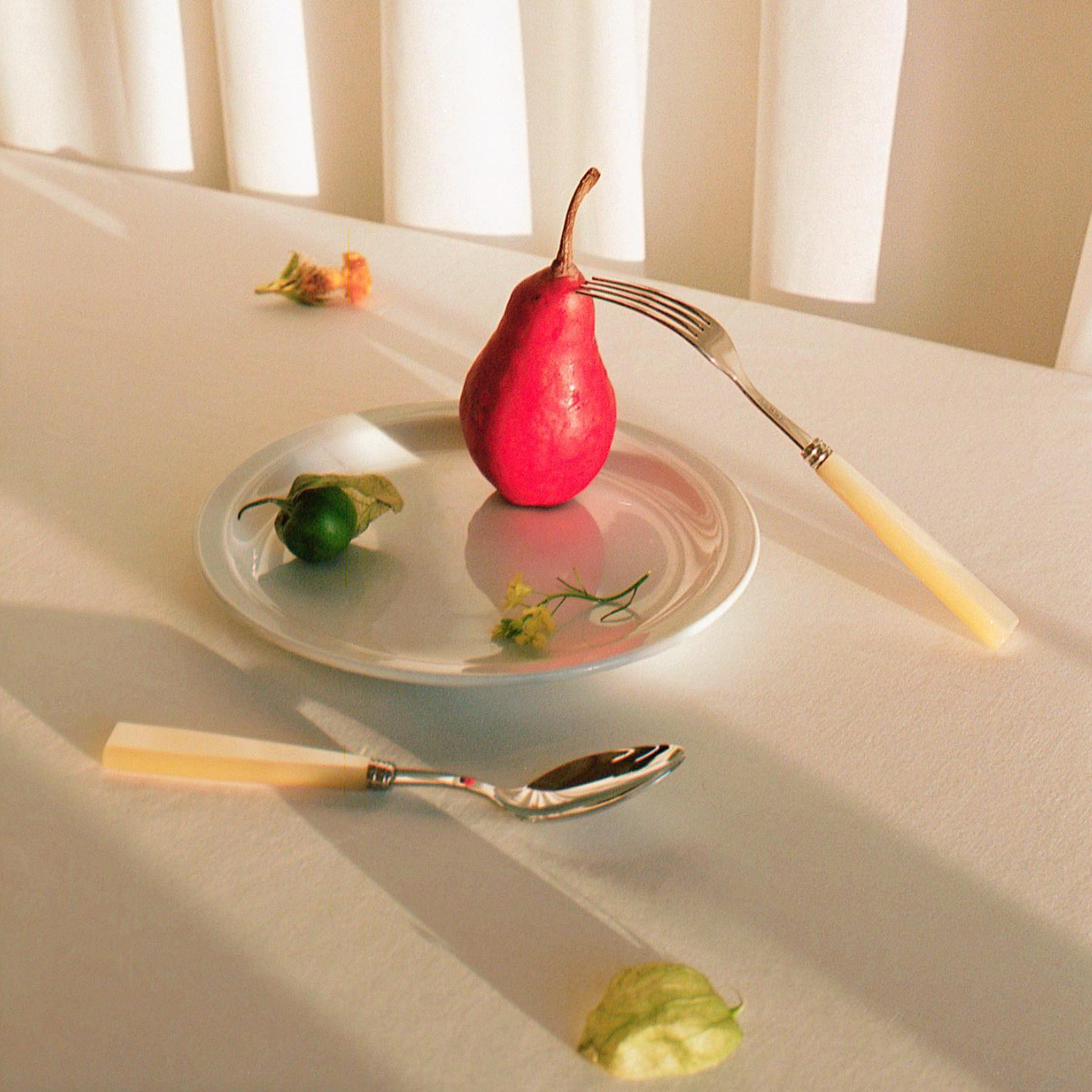 SABRE Paris | Icône 60s亮面餐具 珍珠白Pearl