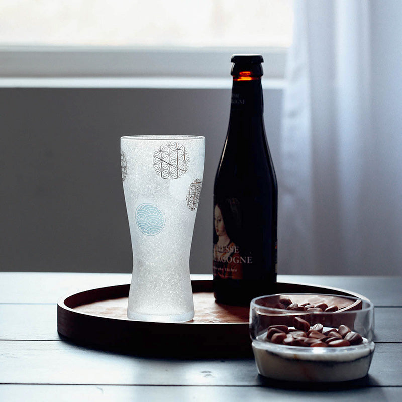 ADERIA石塚硝子 Premium系列 丸紋綿密泡沫啤酒杯