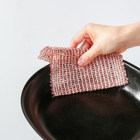 Redecker 鑄鐵鍋抗菌銅絲百潔布 2個裝
