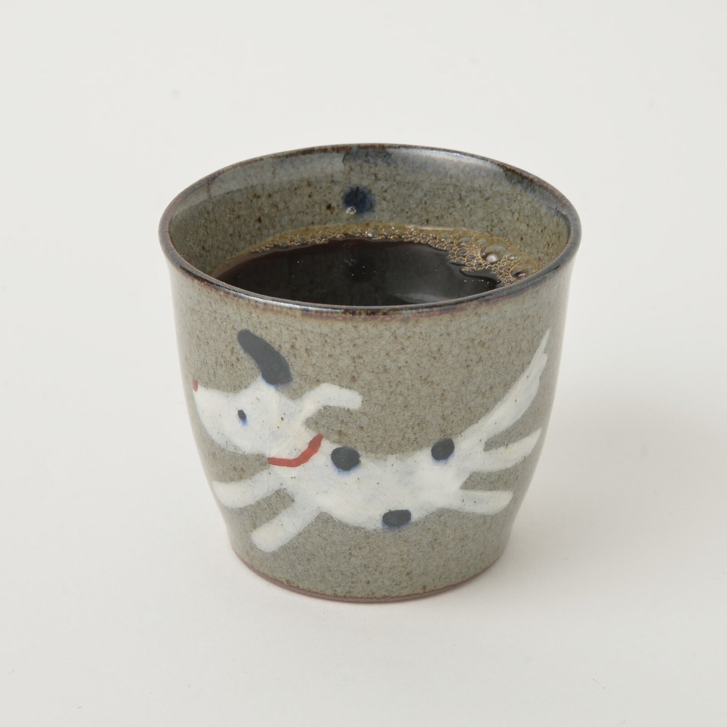 手繪小狗冰裂紋茶杯湯吞 兩色 | 波佐見燒