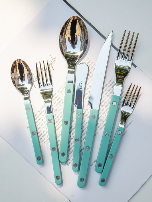 SABRE Paris Bistrot復古酒館系列松藍綠亮面餐具