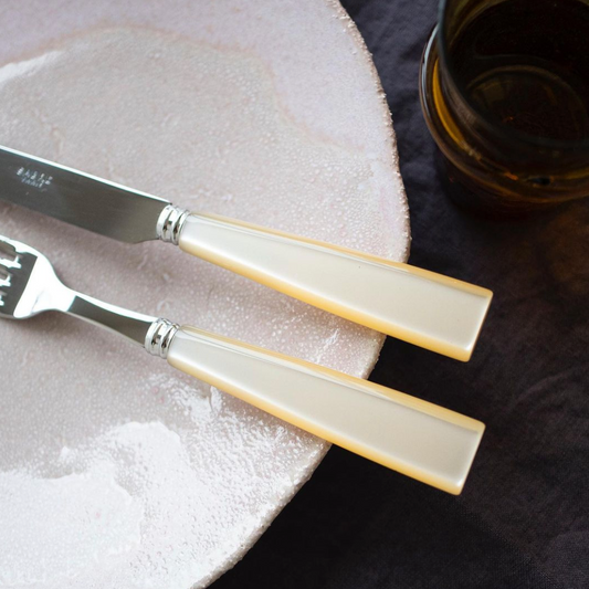 SABRE Paris | Icône 60s亮面餐具 珍珠白Pearl