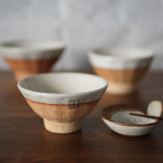 Rokuro Blut's |六魯 黃色土高臺茶碗(子供/小碗/大碗) | 美濃燒