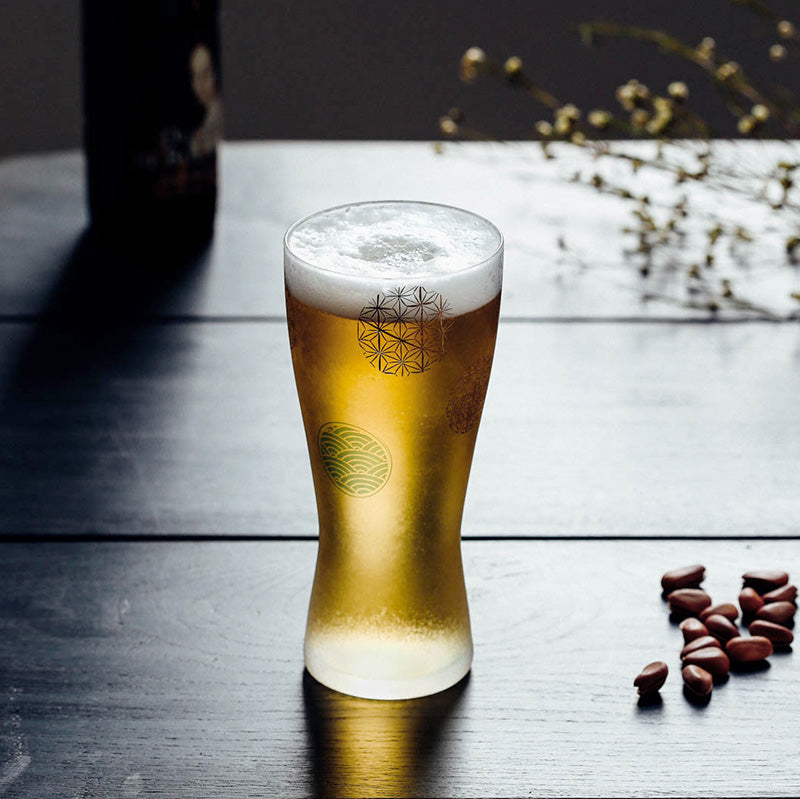 ADERIA石塚硝子 Premium系列 丸紋綿密泡沫啤酒杯