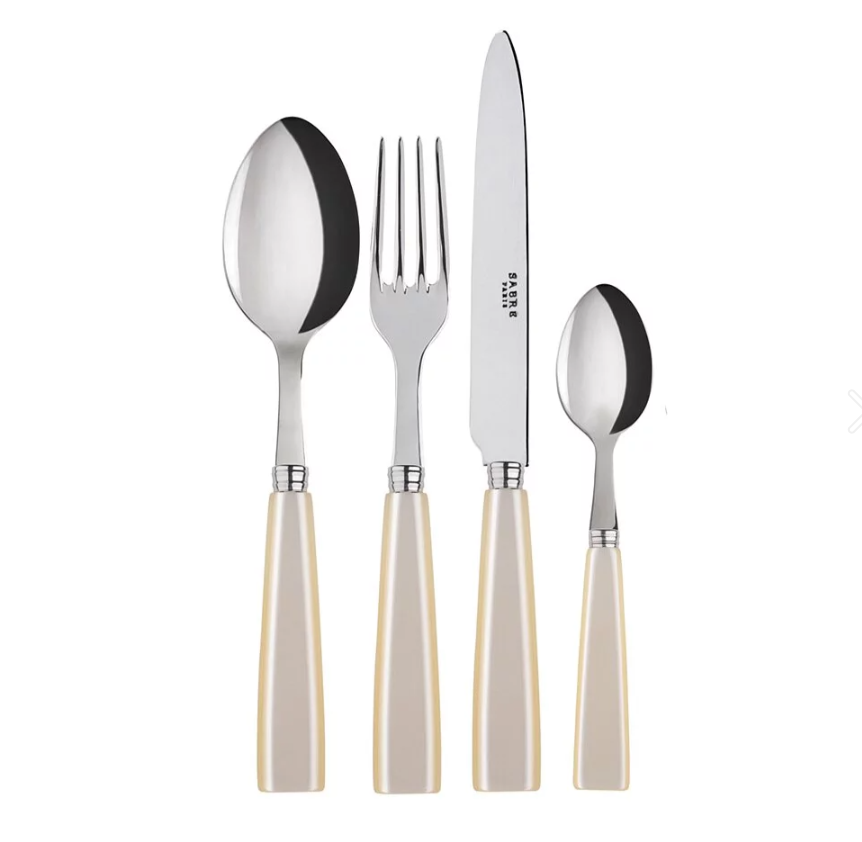 SABRE Paris | Icône 60s亮面餐具 珍珠白Pearl
