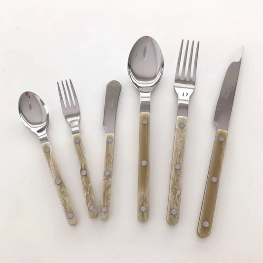 SABRE Paris Bistrot復古酒館系列羊角色亮面餐具