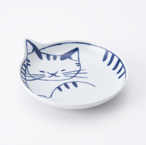 貓咪造型小碟(條紋貓)