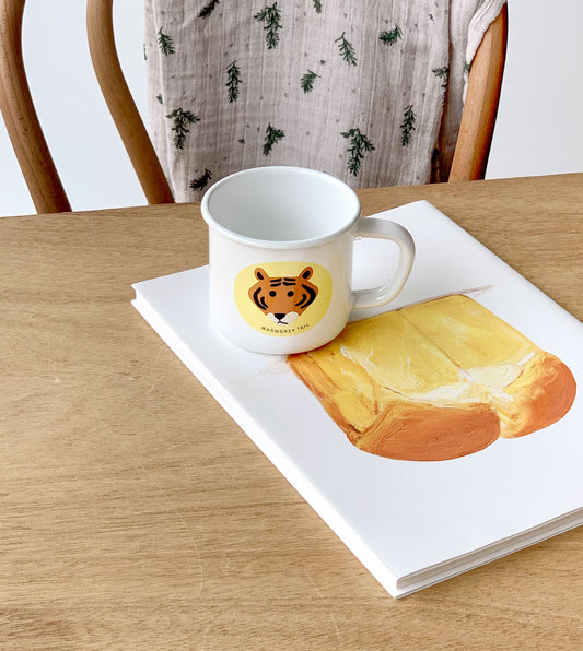 WARMGREY TAIL MEET TIGER老虎搪瓷馬克杯