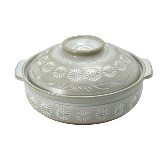 銀峰 花三島土鍋 | 多尺寸