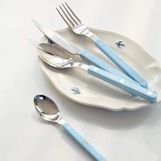SABRE Paris | Bistrot復古酒館系列亮面餐具 天空藍Pastel blue