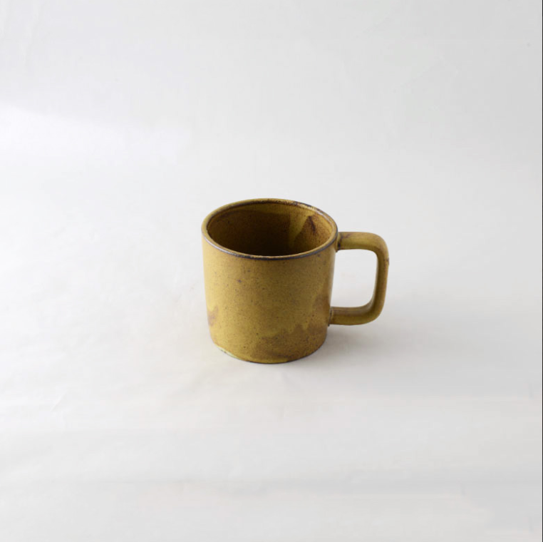 Studio M' 粗陶直角手柄大容量馬克杯 兩色