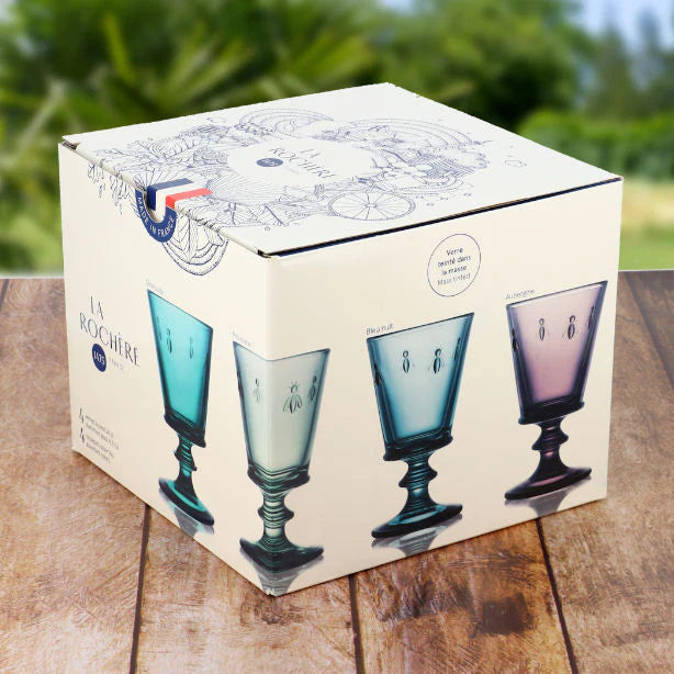 LA ROCHERE ABEILLE蜜蜂系列 四色高腳杯禮盒