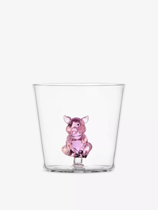 Ichendorf 立體玻璃杯-豬
