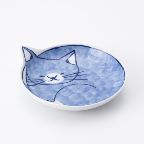 貓咪造型小碟（藍貓）