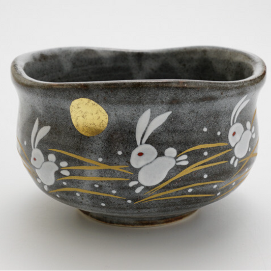 手繪日本兔系列 抹茶碗 | 九谷燒