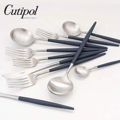 Cutipol GOA系列 藍銀餐具