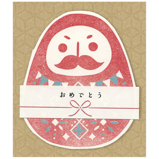 梅屋半江幸運符系列 (達摩) Hanko Umeya's lucky charm series (Daruma)