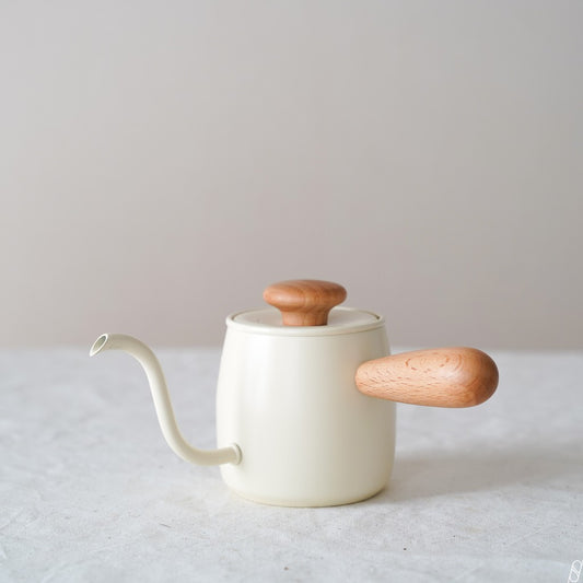 咖啡滴壺 單柄(白色/黑色/原色)