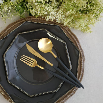 Cutipol GOA系列 黑金餐具